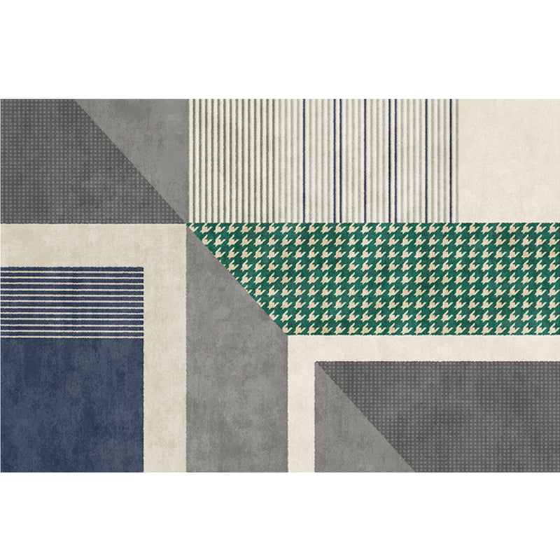 Tapijt – Vlekbestendig | Anti-slip | Katoenmix met geometrisch patroon
