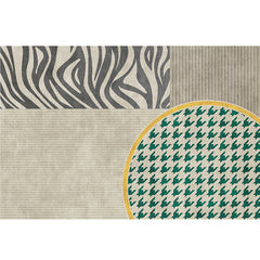 Tapijt – Vlekbestendig | Anti-slip | Katoenmix met geometrisch patroon