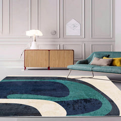 Veelkleurig tapijt – Casual geometrische print – Wasbaar, polypropyleen, huisdiervriendelijk