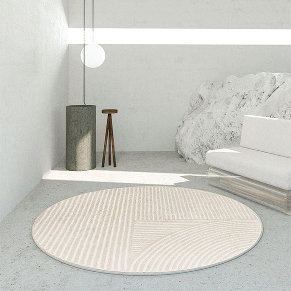 Gestreept tapijt – Vlekbestendig en anti-slip – Polyester materiaal voor woonkamer