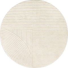 Gestreept tapijt – Vlekbestendig en anti-slip – Polyester materiaal voor woonkamer