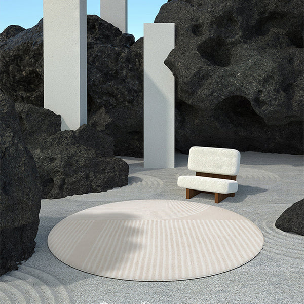 Gestreept tapijt – Vlekbestendig en anti-slip – Polyester materiaal voor woonkamer