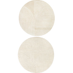 Gestreept tapijt – Vlekbestendig en anti-slip – Polyester materiaal voor woonkamer