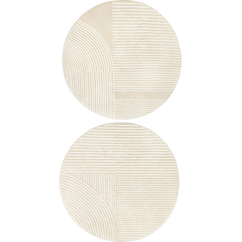 Gestreept tapijt – Vlekbestendig en anti-slip – Polyester materiaal voor woonkamer