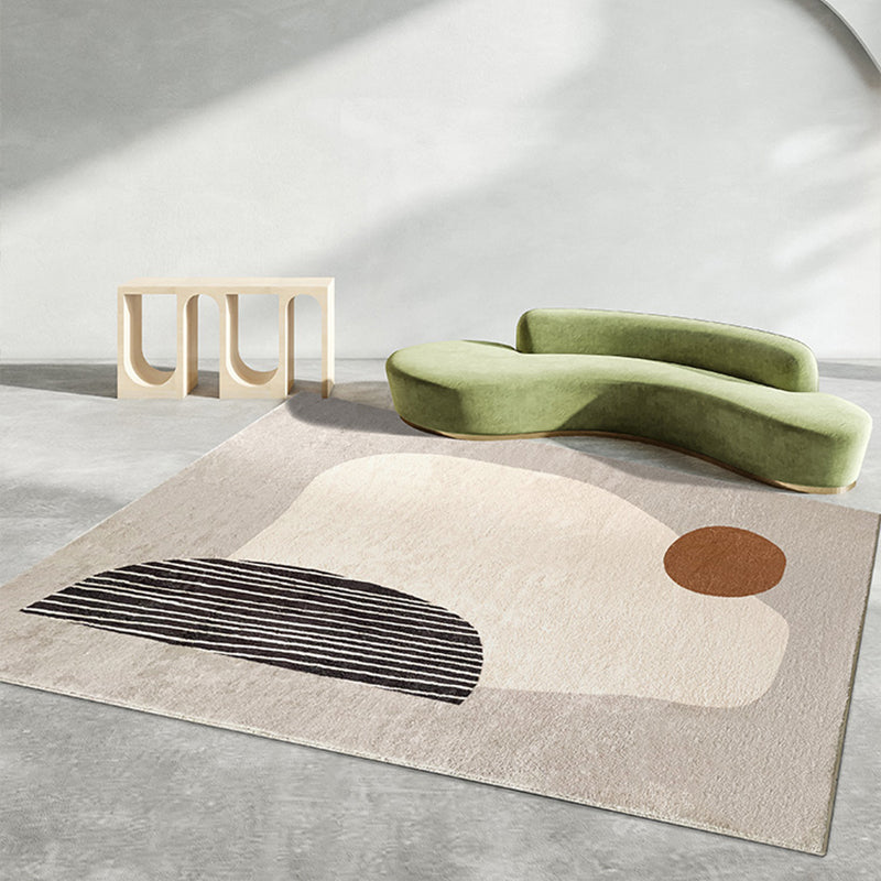 Slaapkamer tapijt – Modern abstract design – Polyester, wasbaar, niet-slip achterkant