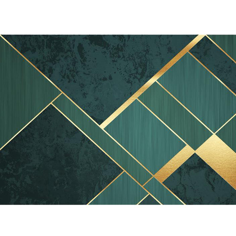 Moderne woonkamer tapijt – Antislip, wasbaar – Synthetisch materiaal, kleurblokken