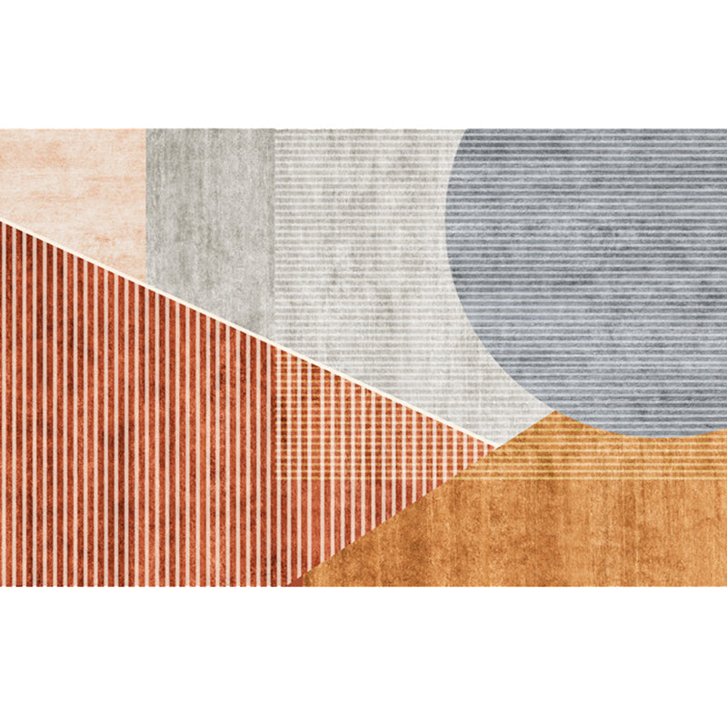 Moderne woonkamer tapijt – Antislip, wasbaar – Synthetisch materiaal, kleurblokken