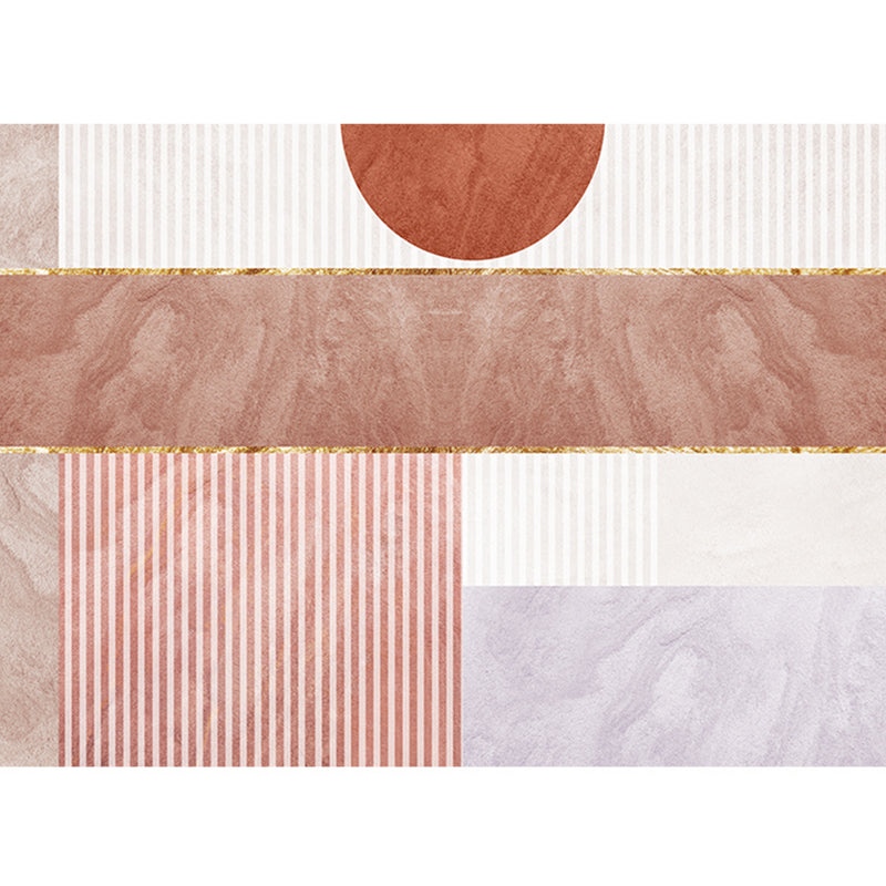 Moderne woonkamer tapijt – Antislip, wasbaar – Synthetisch materiaal, kleurblokken