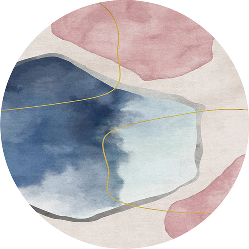 Meerkleurig tapijt – Antislip achterkant – Polyester, eenvoudig te onderhouden voor binnengebruik