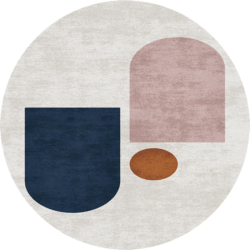 Meerkleurig tapijt – Antislip achterkant – Polyester, eenvoudig te onderhouden voor binnengebruik