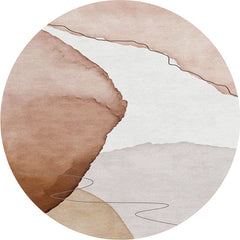 Meerkleurig tapijt – Antislip achterkant – Polyester, eenvoudig te onderhouden voor binnengebruik