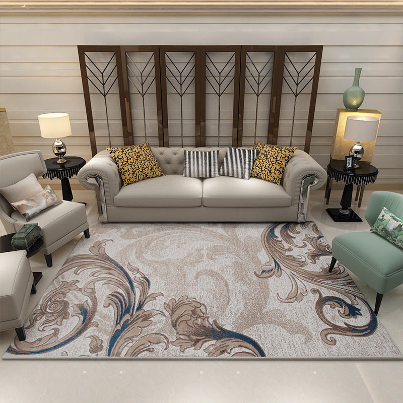 Oude tapijten – Synthetische geometrische afdruk – Huisdiervriendelijk, machinewasbaar voor salon