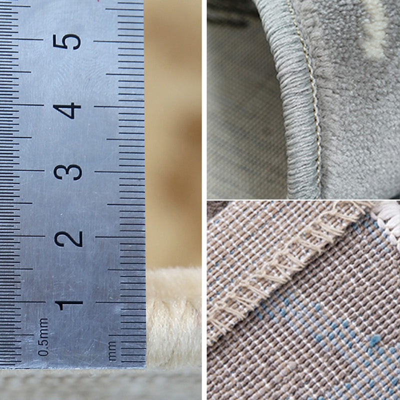 Oude tapijten – Synthetische geometrische afdruk – Huisdiervriendelijk, machinewasbaar voor salon