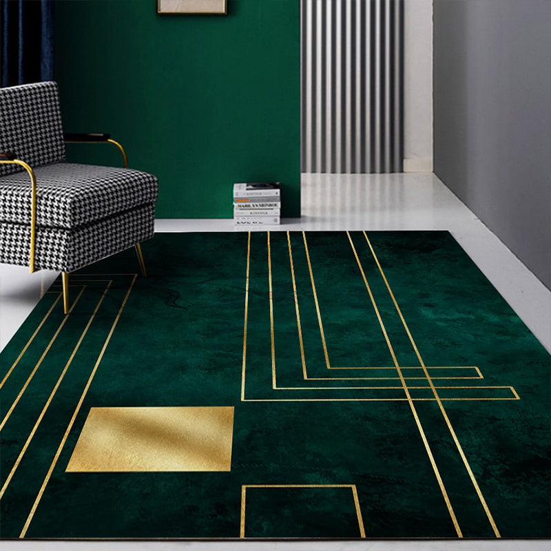 Geometrisch print tapijt – Anti-slip, machinewasbaar – Synthetisch materiaal, voor salon