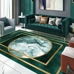 Geometrisch print tapijt – Anti-slip, machinewasbaar – Synthetisch materiaal, voor salon