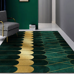 Geometrisch print tapijt – Anti-slip, machinewasbaar – Synthetisch materiaal, voor salon