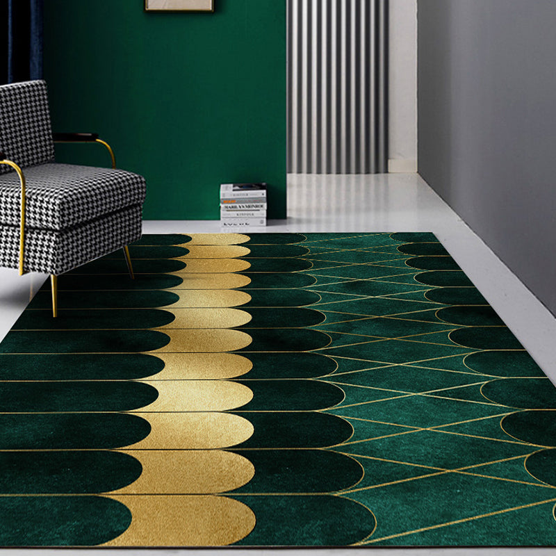 Geometrisch print tapijt – Anti-slip, machinewasbaar – Synthetisch materiaal, voor salon