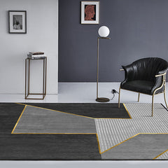 Geometrisch patroon tapijt – Huisdiervriendelijk, machinewasbaar – Synthetisch materiaal voor binnengebruik