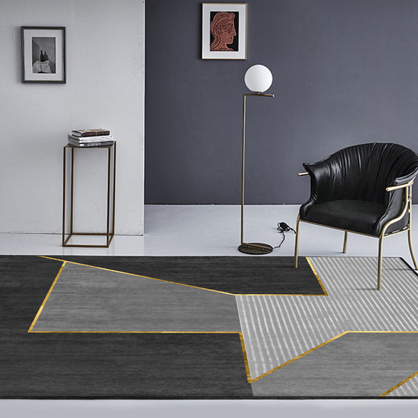 Geometrisch patroon tapijt – Huisdiervriendelijk, machinewasbaar – Synthetisch materiaal voor binnengebruik