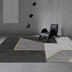 Geometrisch patroon tapijt – Huisdiervriendelijk, machinewasbaar – Synthetisch materiaal voor binnengebruik
