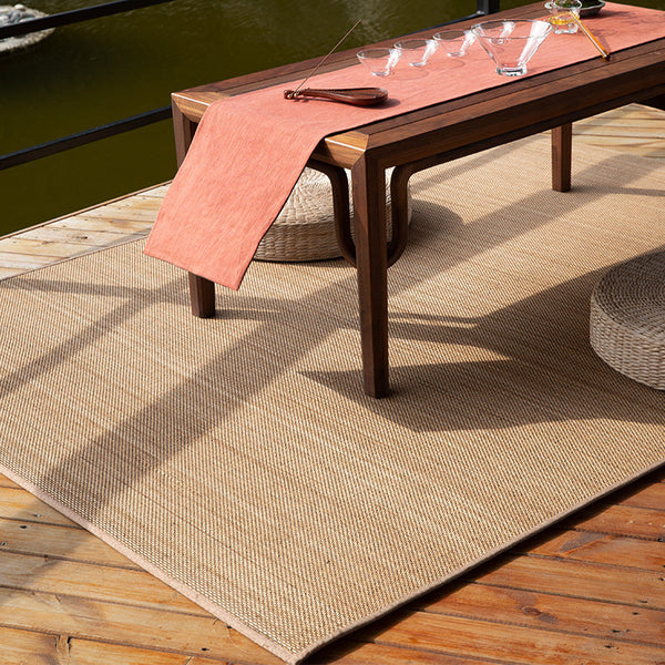 Vloerkleed – Niet-slip, gemakkelijk te onderhouden – Vlas, voor binnengebruik en decoratie