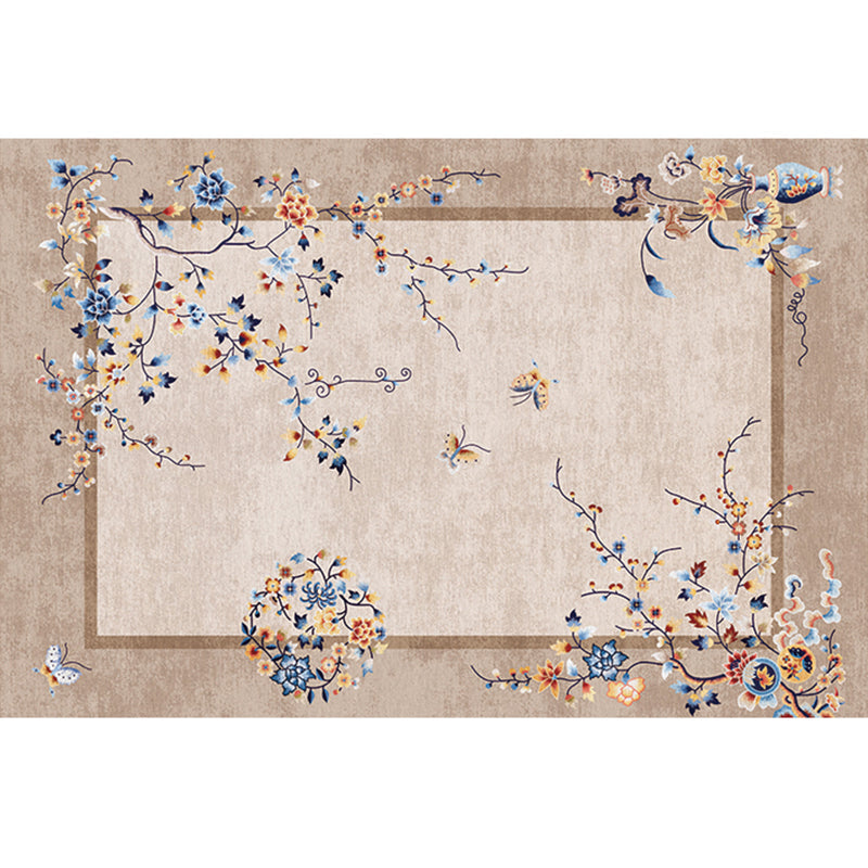 Multi-kleuren landschapsafdruk tapijt – Niet-slip, vlekbestendig – Machine wasbaar, voor decoratie