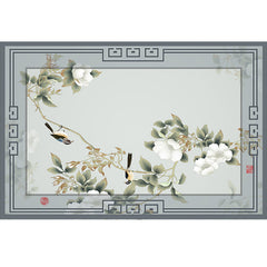 Multi-kleuren landschapsafdruk tapijt – Niet-slip, vlekbestendig – Machine wasbaar, voor decoratie