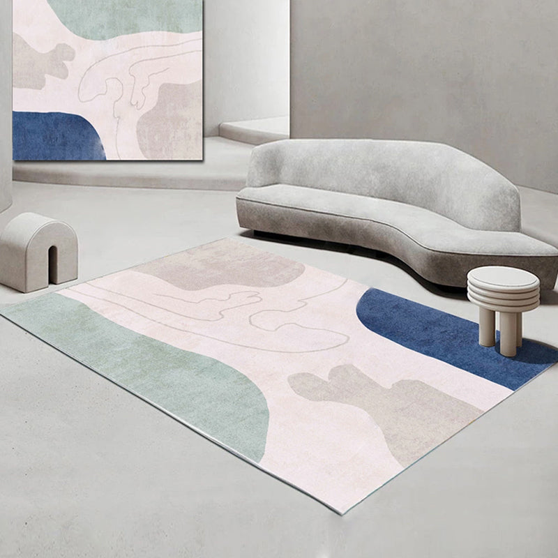 Vloerkleed | Abstracte print | Vlekbestendig, antislip, polyester, machinewasbaar