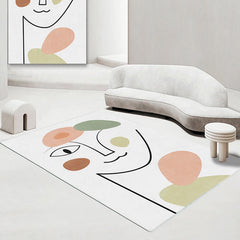 Vloerkleed | Abstracte print | Vlekbestendig, antislip, polyester, machinewasbaar