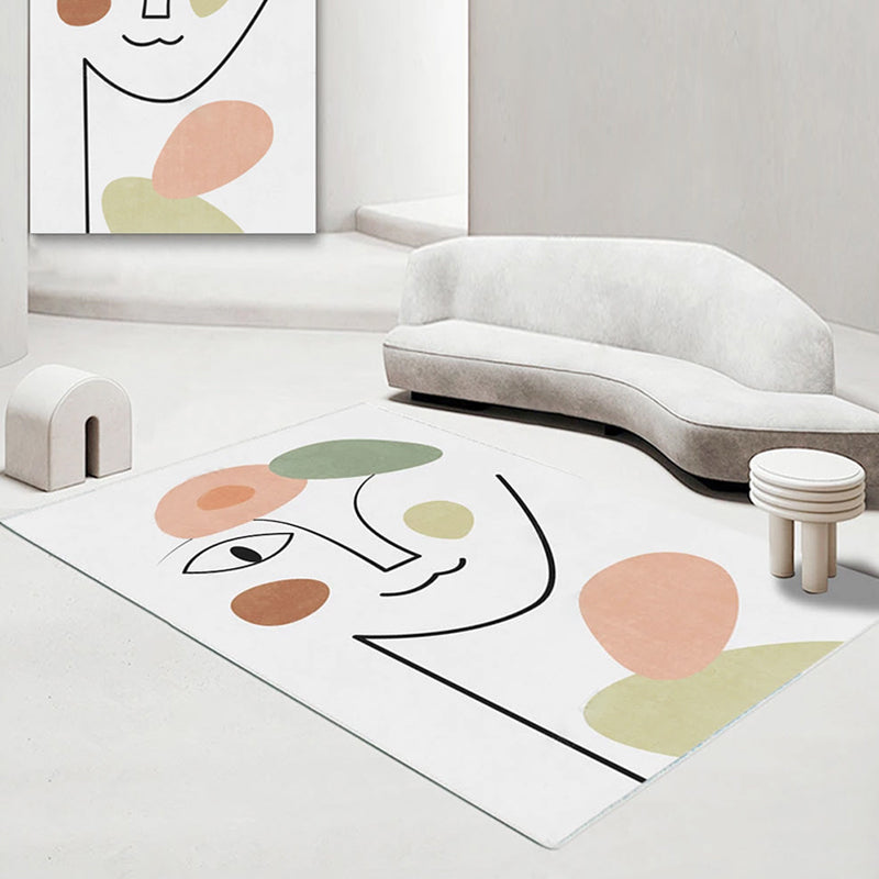 Vloerkleed | Abstracte print | Vlekbestendig, antislip, polyester, machinewasbaar