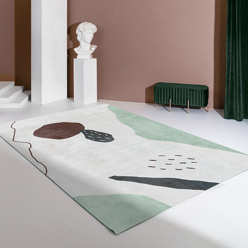 Vloerkleed | Abstracte print | Vlekbestendig, antislip, polyester, machinewasbaar