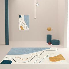 Vloerkleed | Abstracte print | Vlekbestendig, antislip, polyester, machinewasbaar