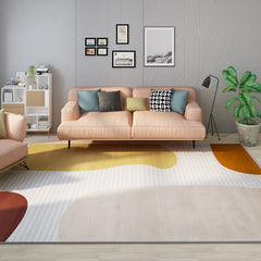 Meerkleurig Tapijt – Minimalistisch Design – Polyester, Petvriendelijk, Anti-Slip, Wasbaar