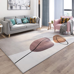 Meerkleurig Tapijt – Minimalistisch Design – Polyester, Petvriendelijk, Anti-Slip, Wasbaar