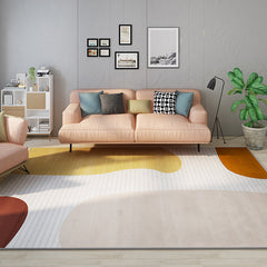 Meerkleurig Tapijt – Minimalistisch Design – Polyester, Petvriendelijk, Anti-Slip, Wasbaar