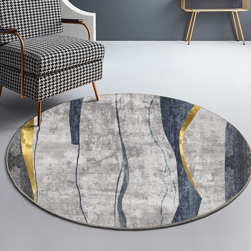 Kleurblok vloerkleed – Niet-slip, huisdiervriendelijk, wasbaar – Polyester, voor binnengebruik