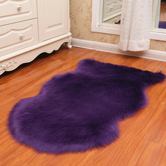 Vloerkleed – Onregelmatige vorm, anti-slip achterkant – Polyester, machine wasbaar, multi-gekleurde design