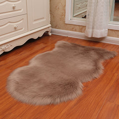 Vloerkleed – Onregelmatige vorm, anti-slip achterkant – Polyester, machine wasbaar, multi-gekleurde design