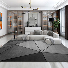 Vloerkleed – Minimalistisch ontwerp met plantprint – Vlekbestendig, niet-slip, eenvoudig te onderhouden