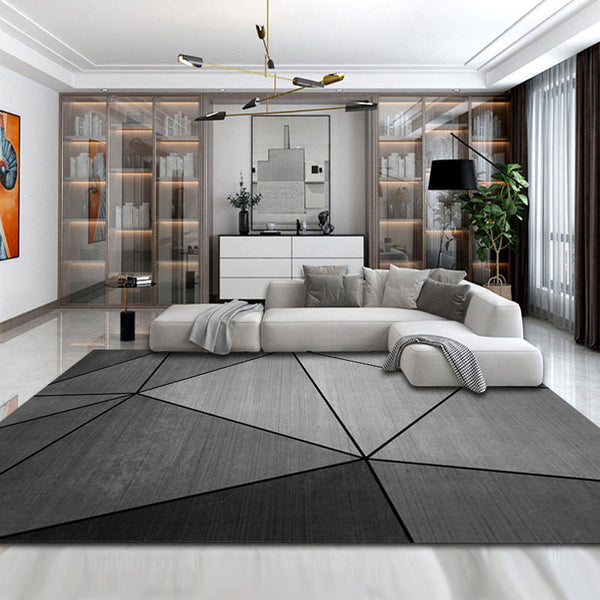 Vloerkleed – Minimalistisch ontwerp met plantprint – Vlekbestendig, niet-slip, eenvoudig te onderhouden