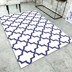 Vloerkleed – Geometrische print – Huisdiervriendelijk, niet-slip achterkant