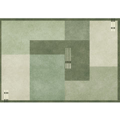 Kleurblok vloerkleed – Wasbaar | Anti-slip achterkant | Polyester, voor binnen gebruik