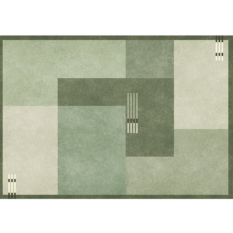 Kleurblok vloerkleed – Wasbaar | Anti-slip achterkant | Polyester, voor binnen gebruik