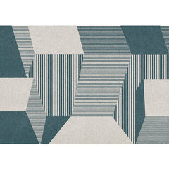 Kleurblok vloerkleed – Wasbaar | Anti-slip achterkant | Polyester, voor binnen gebruik