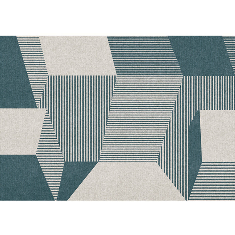 Kleurblok vloerkleed – Wasbaar | Anti-slip achterkant | Polyester, voor binnen gebruik