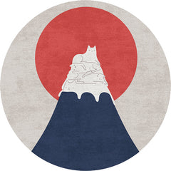 Slaapkamer tapijt – Ontspannend en niet-slip – Wasbaar polypropyleen, veelkleurig kleurgeblokkeerd