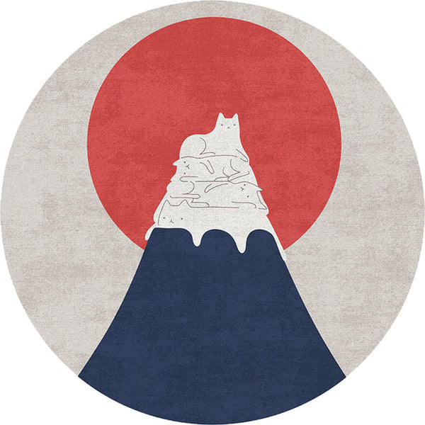 Slaapkamer tapijt – Ontspannend en niet-slip – Wasbaar polypropyleen, veelkleurig kleurgeblokkeerd