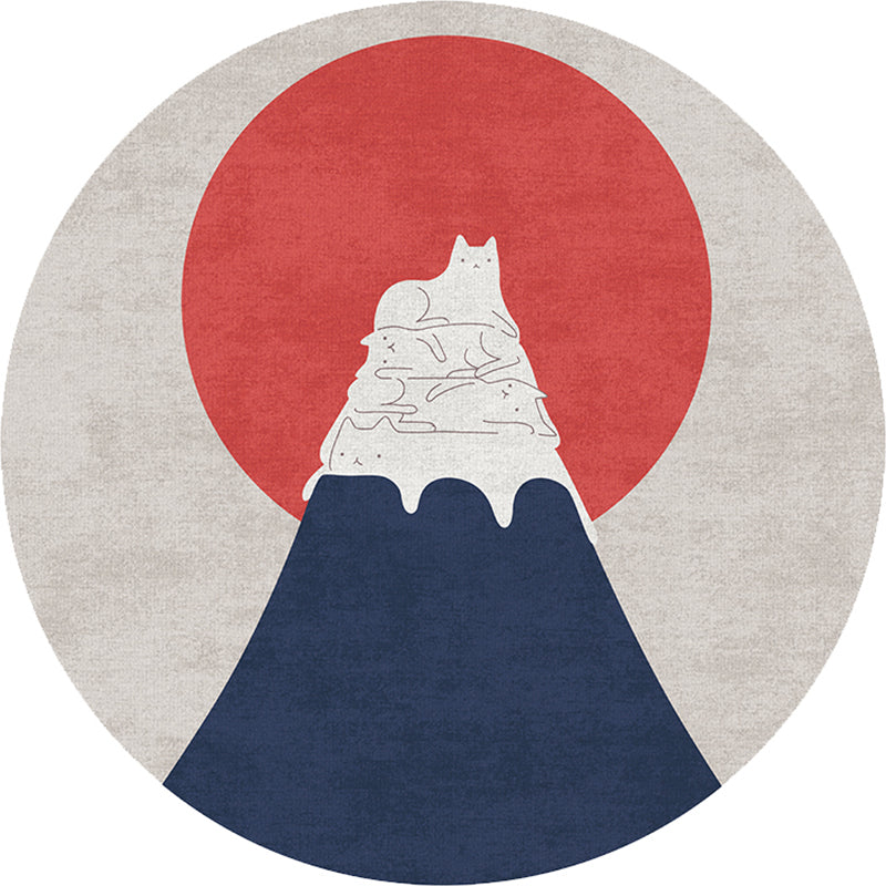 Slaapkamer tapijt – Ontspannend en niet-slip – Wasbaar polypropyleen, veelkleurig kleurgeblokkeerd