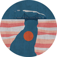 Slaapkamer tapijt – Ontspannend en niet-slip – Wasbaar polypropyleen, veelkleurig kleurgeblokkeerd