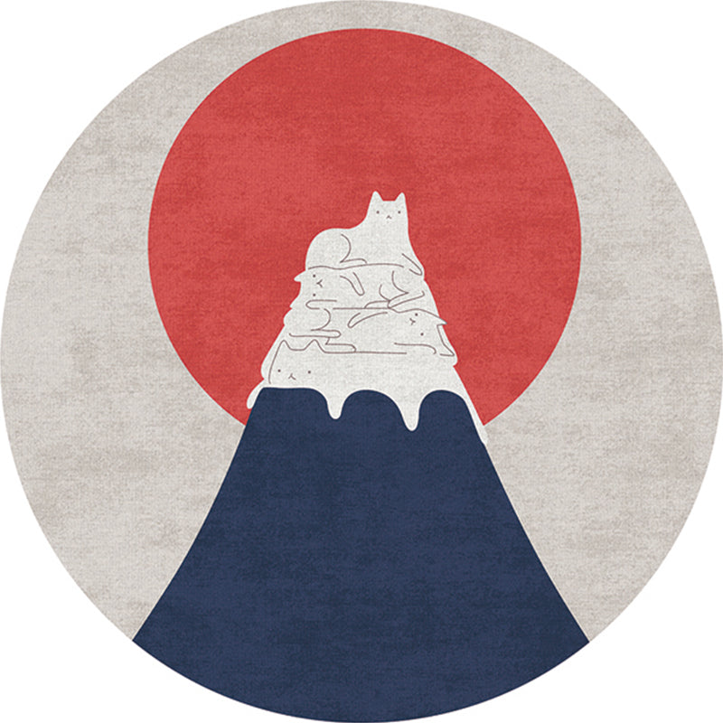 Slaapkamer tapijt – Ontspannend en niet-slip – Wasbaar polypropyleen, veelkleurig kleurgeblokkeerd